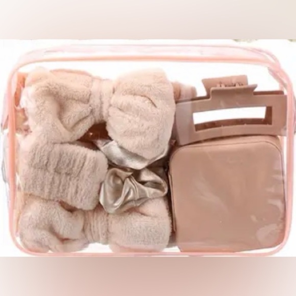 Elegant Tan Hair Accessories Set